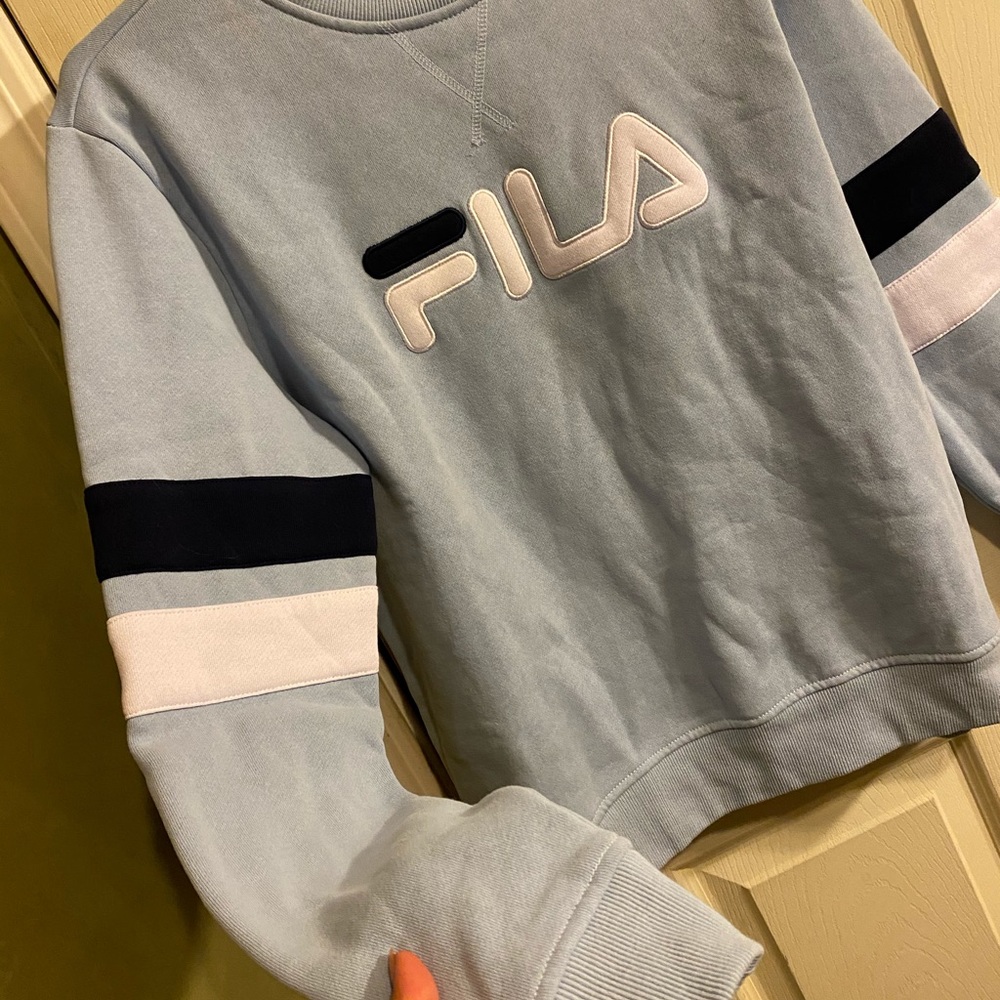 Fila baby blue crewneck